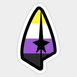 Pride Non-Binary Treksphere Logo Sticker